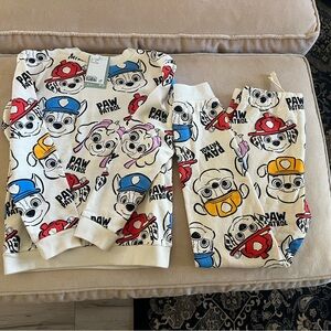 Paw Patrol Kids sweatshirt and pant set Chase Skye Marshall Rubble